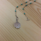 Silver Turquoise with Square Pendant -  In Her Shoes YW