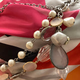 Pearl and Crystal Necklace -  In Her Shoes YW
