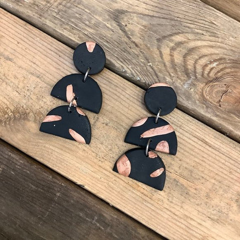 Night Moves Atelier Ana Earrings Black Copper -  In Her Shoes YW